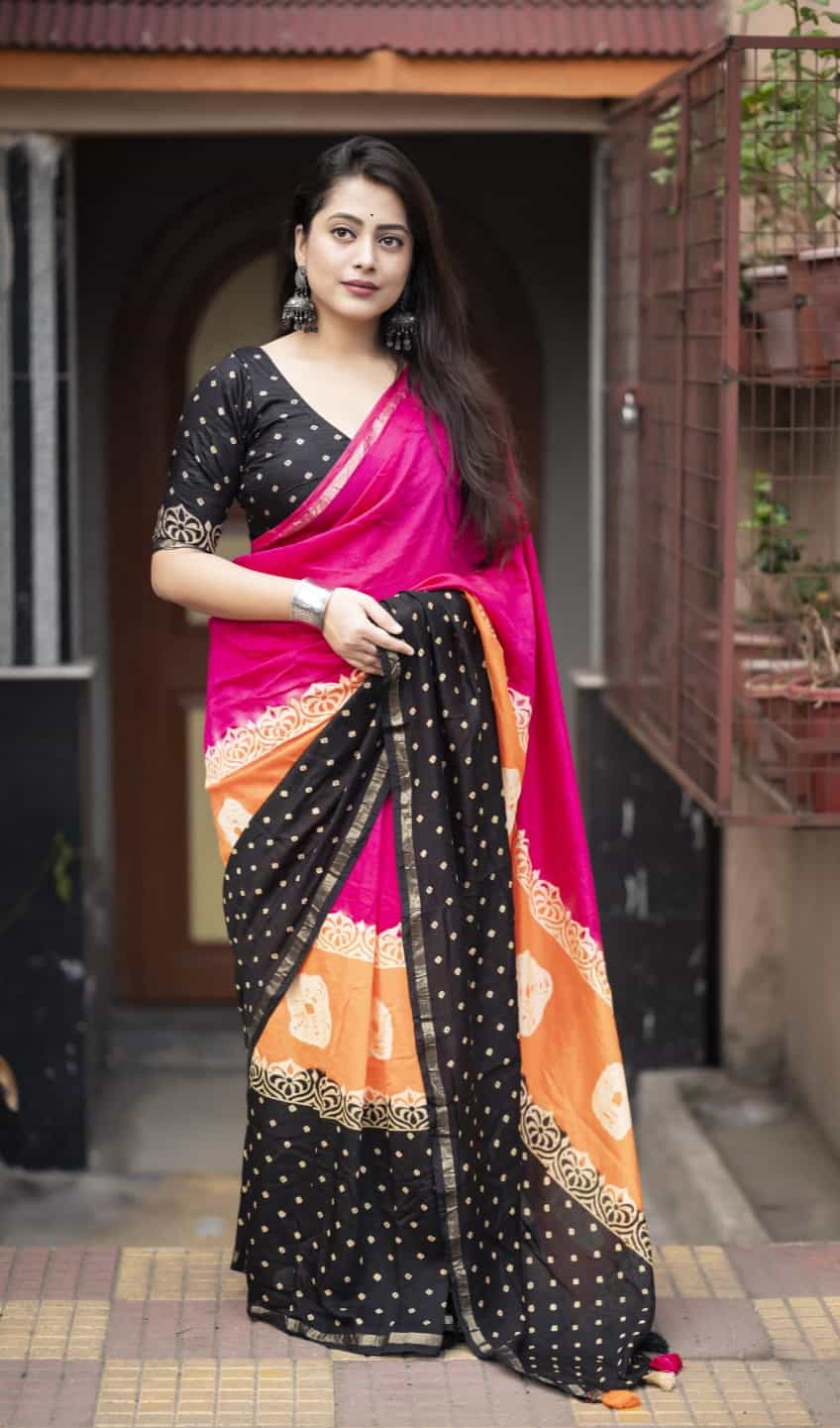 Elegant festive wear saree with blouse