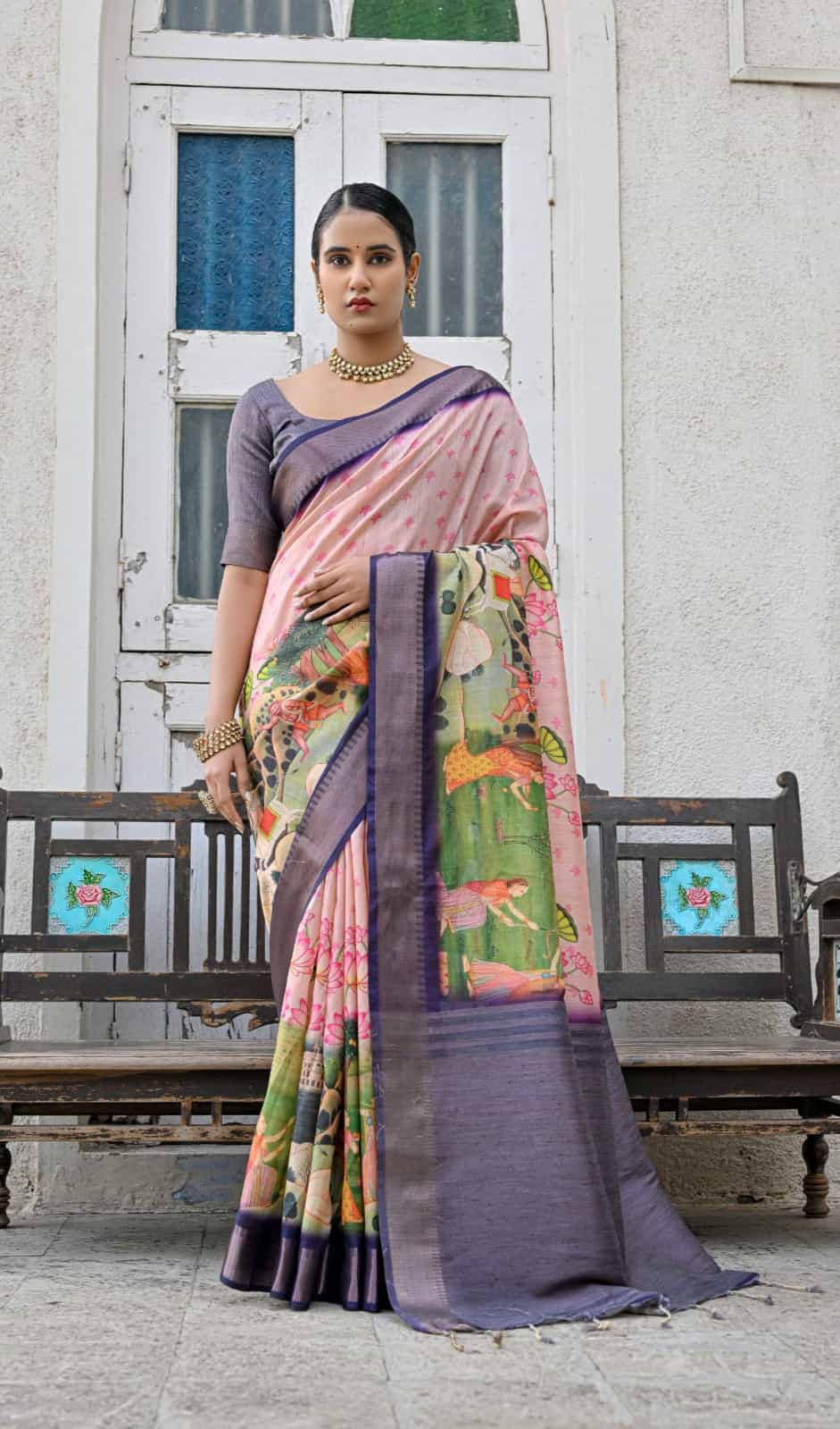 Baby Pink Saree