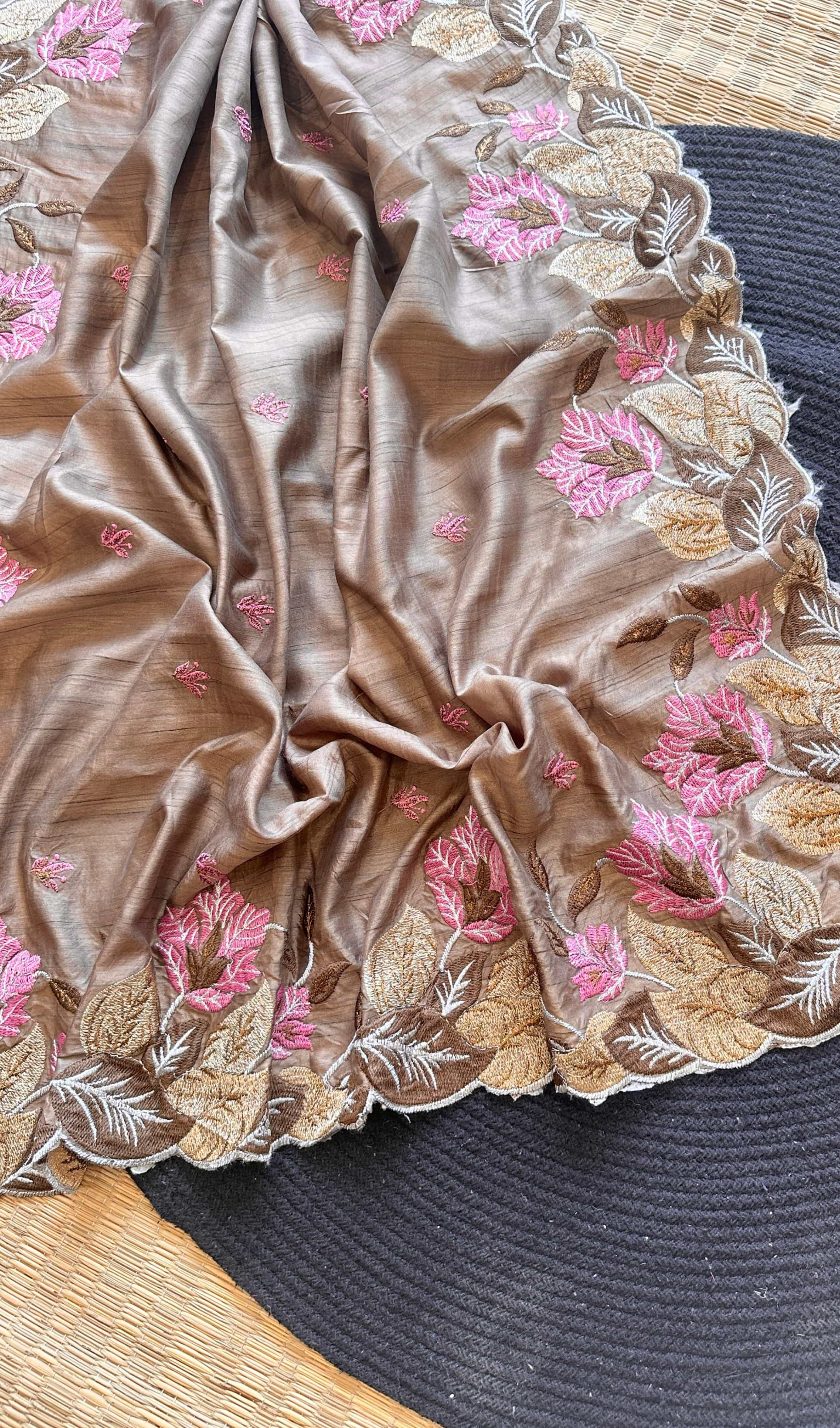 Pure Gadwal Tussar Silk Saree 