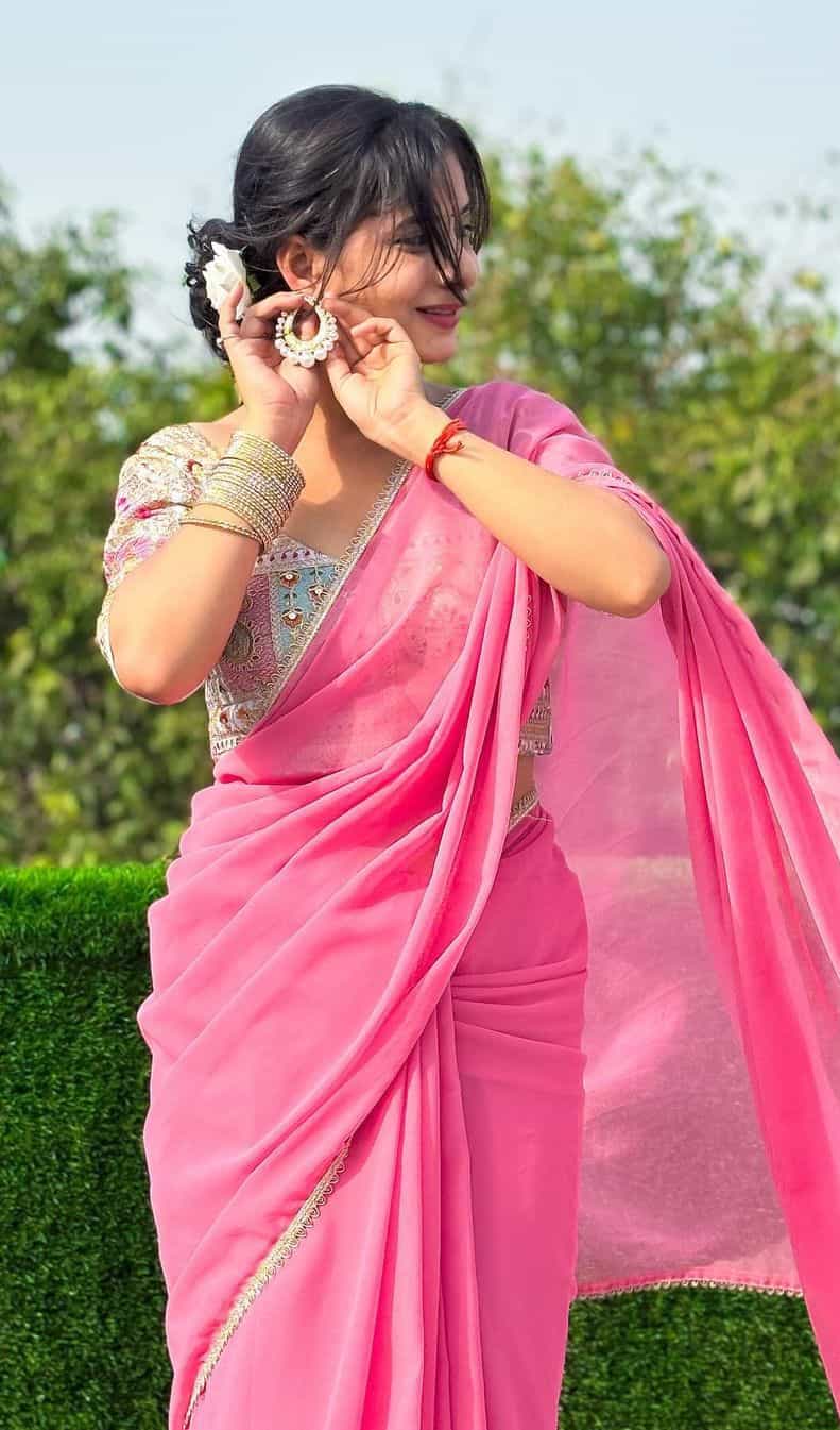 Georgette Saree Blouse Designs