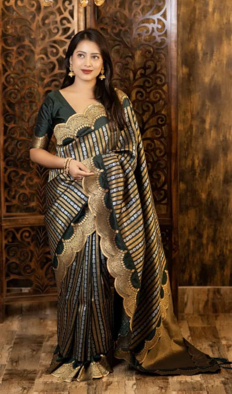 Black Color Saree