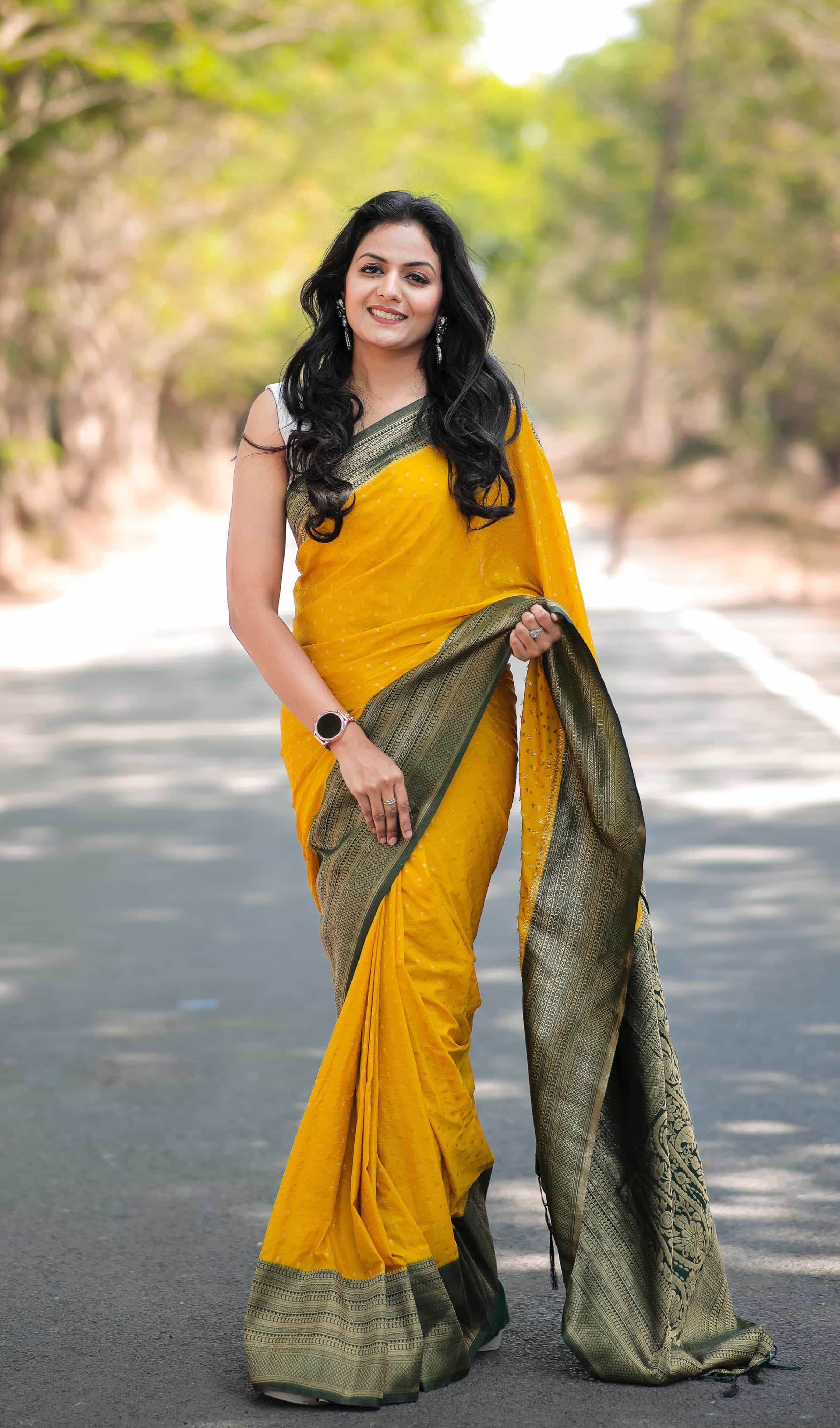 Pure Soft Khadi Georgette Silk Saree