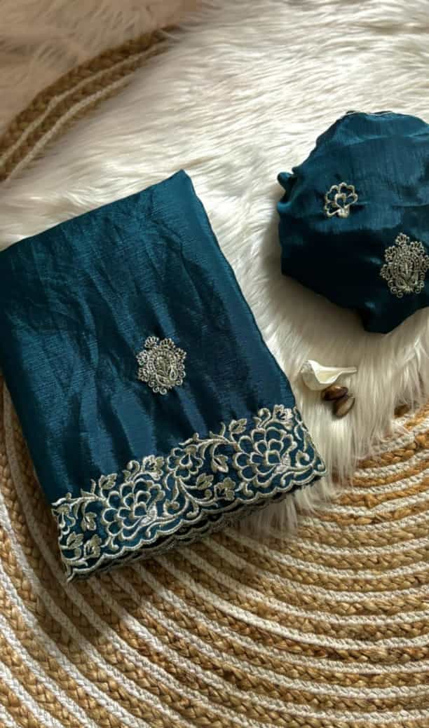 Rama Color Saree