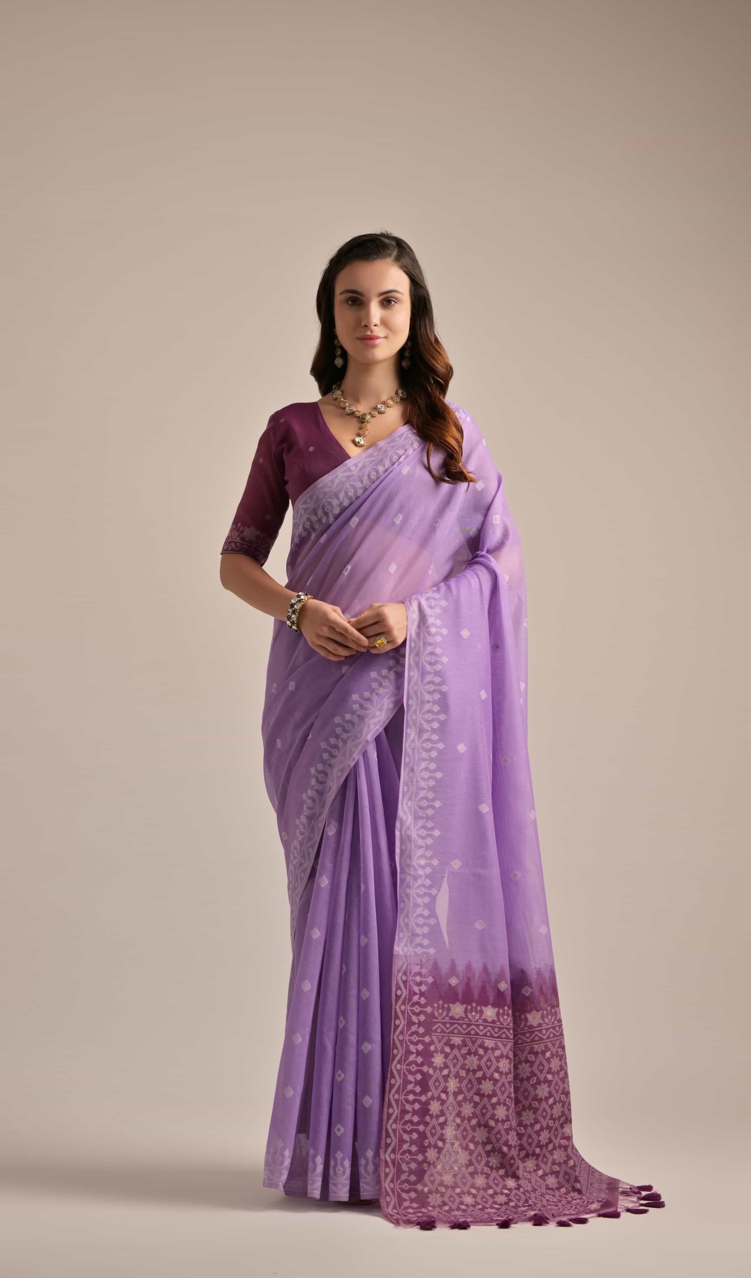 Muga Cotton Saree
