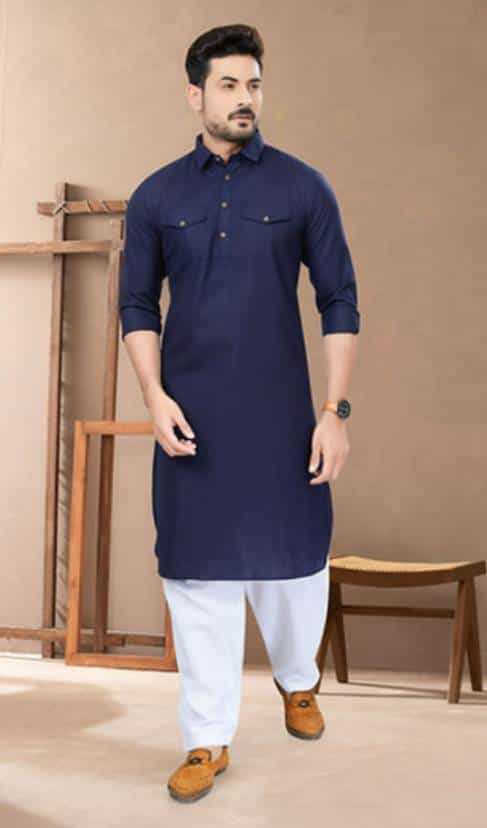 Stitched kurta with art silk pajama