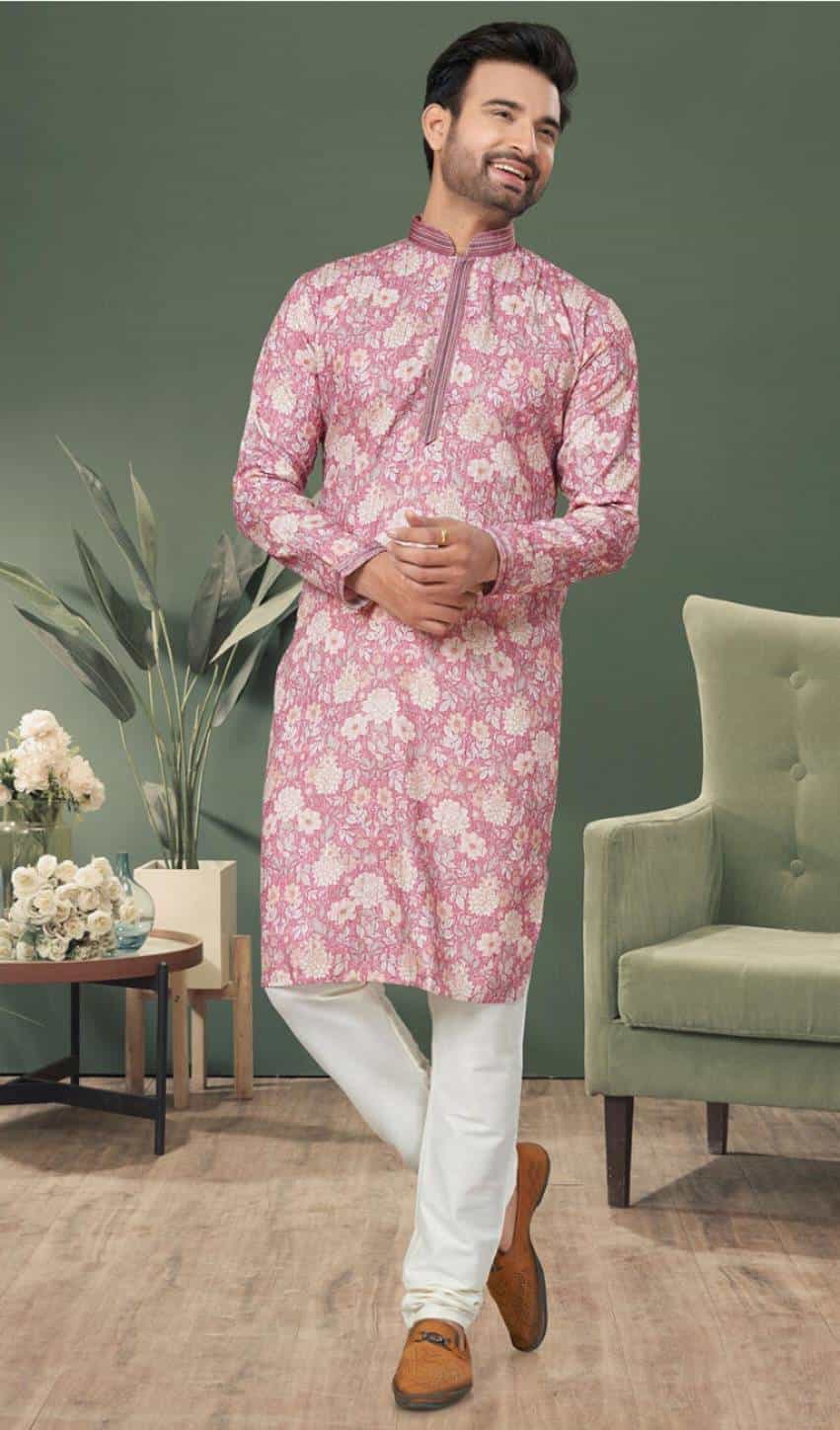 Cotton kurta with sequins work