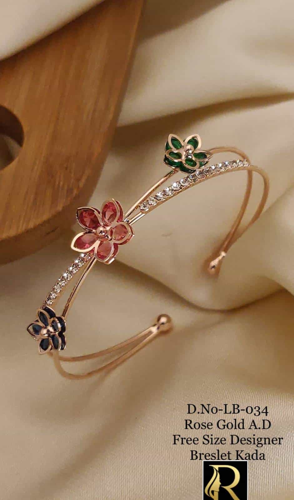 Stylish gold-plated bracelet