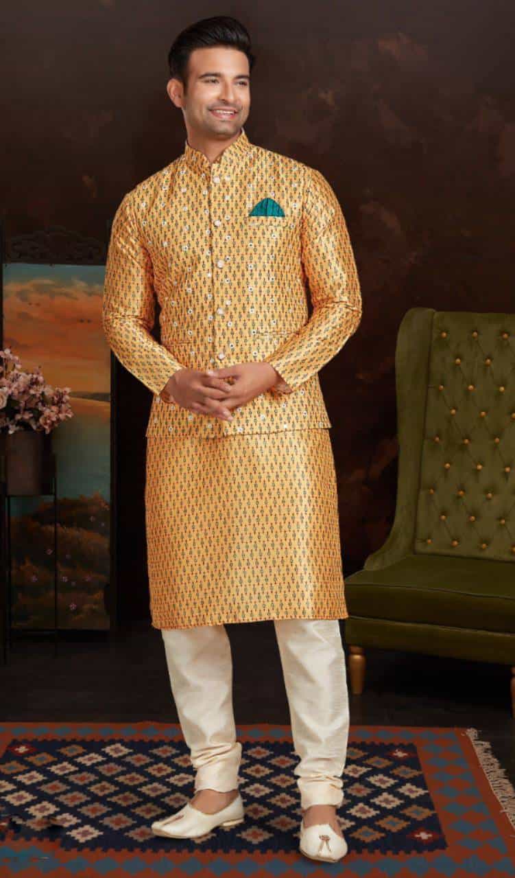 yellow kurta for haldi