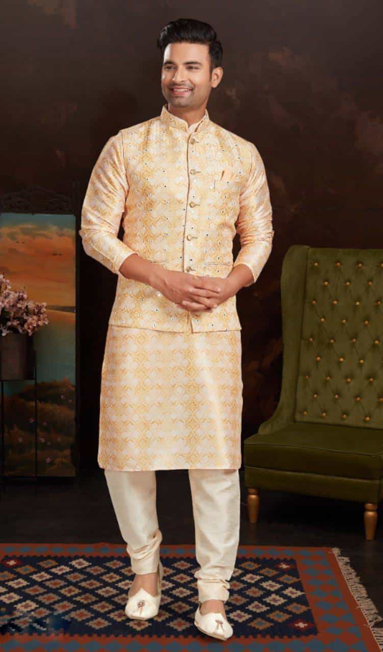 yellow kurta pajama