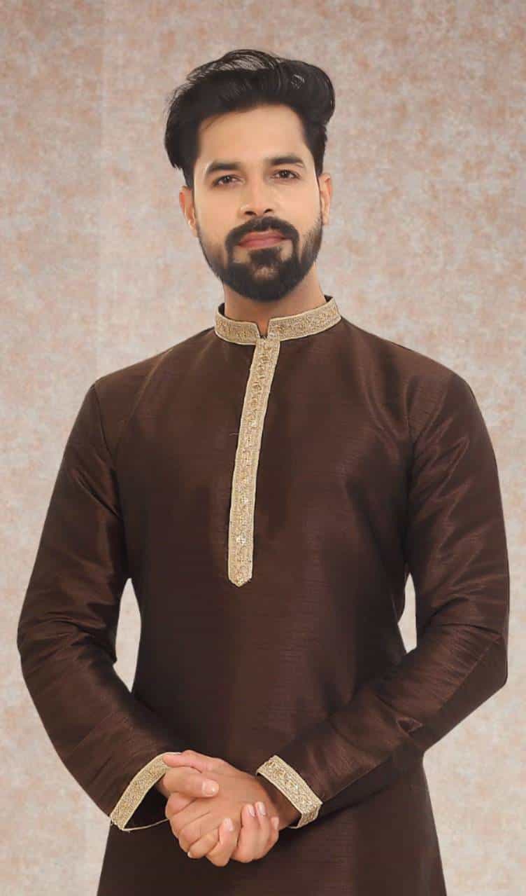 Dupion Silk Kurta Pajama 