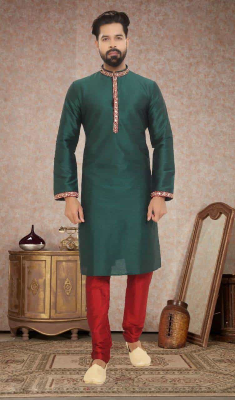 Dupion Silk Kurta Pajama 