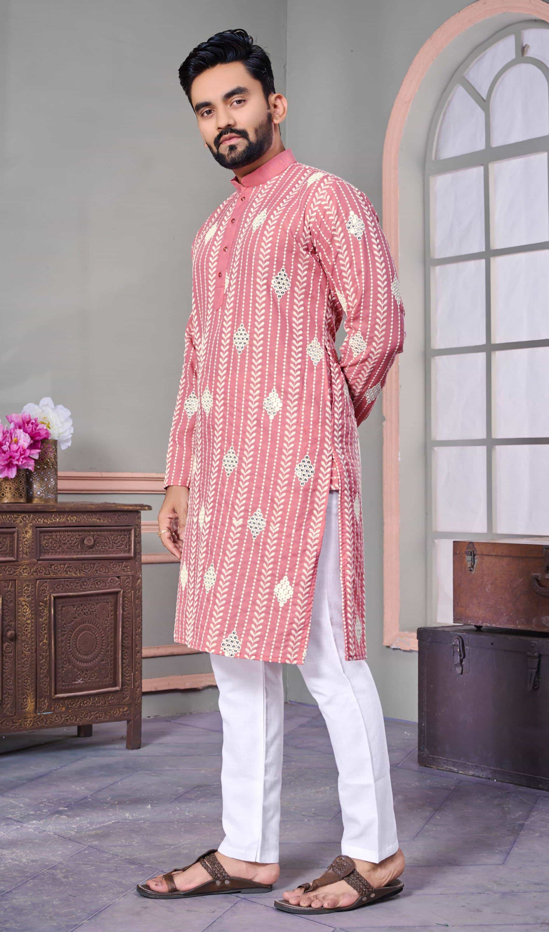 pink kurta pajama