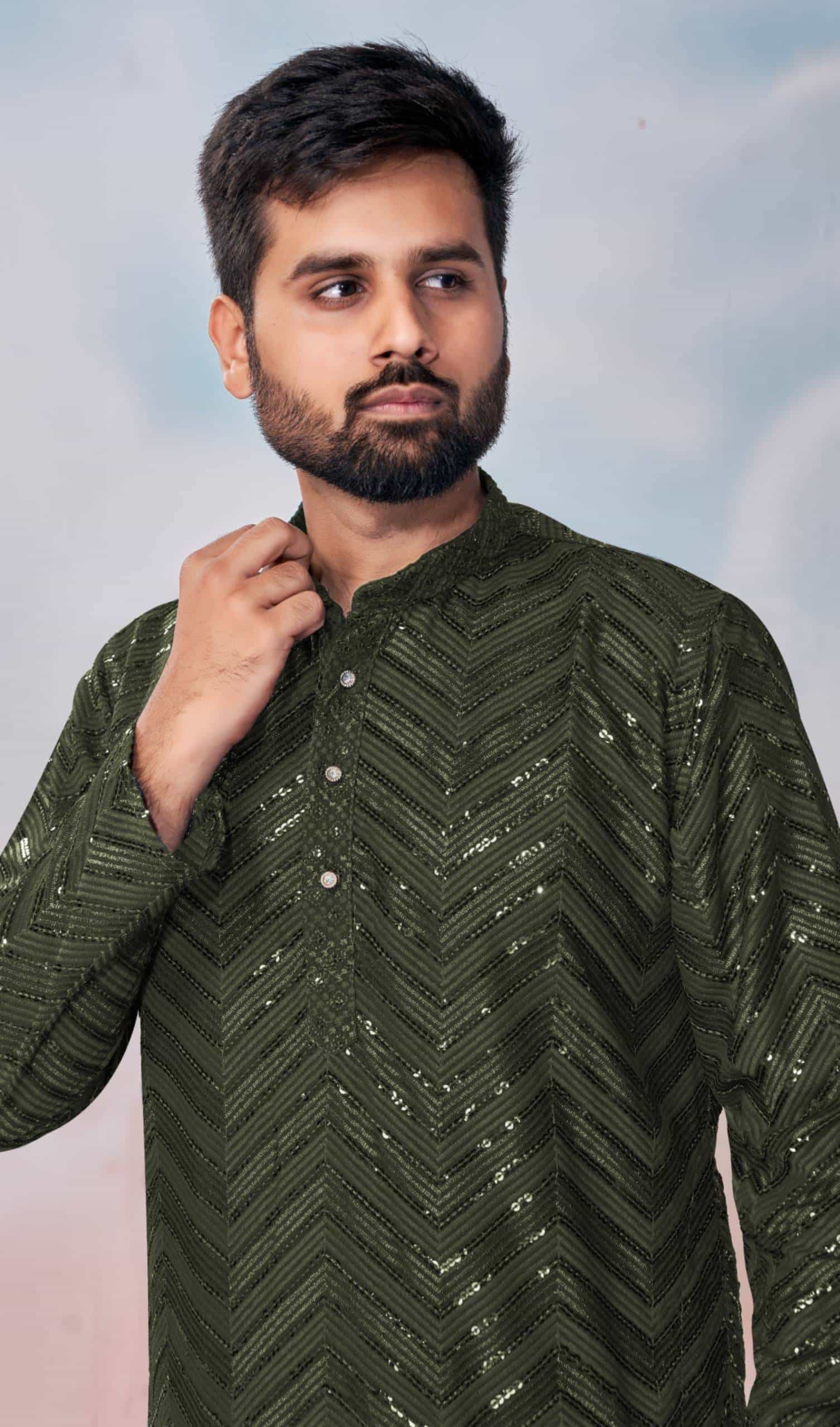 green Kurta Pajama 