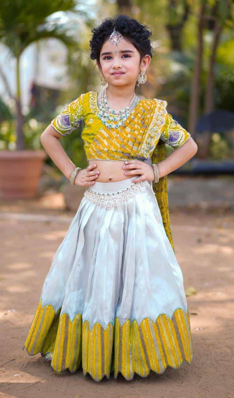 Heavy Chenille lehenga for festival