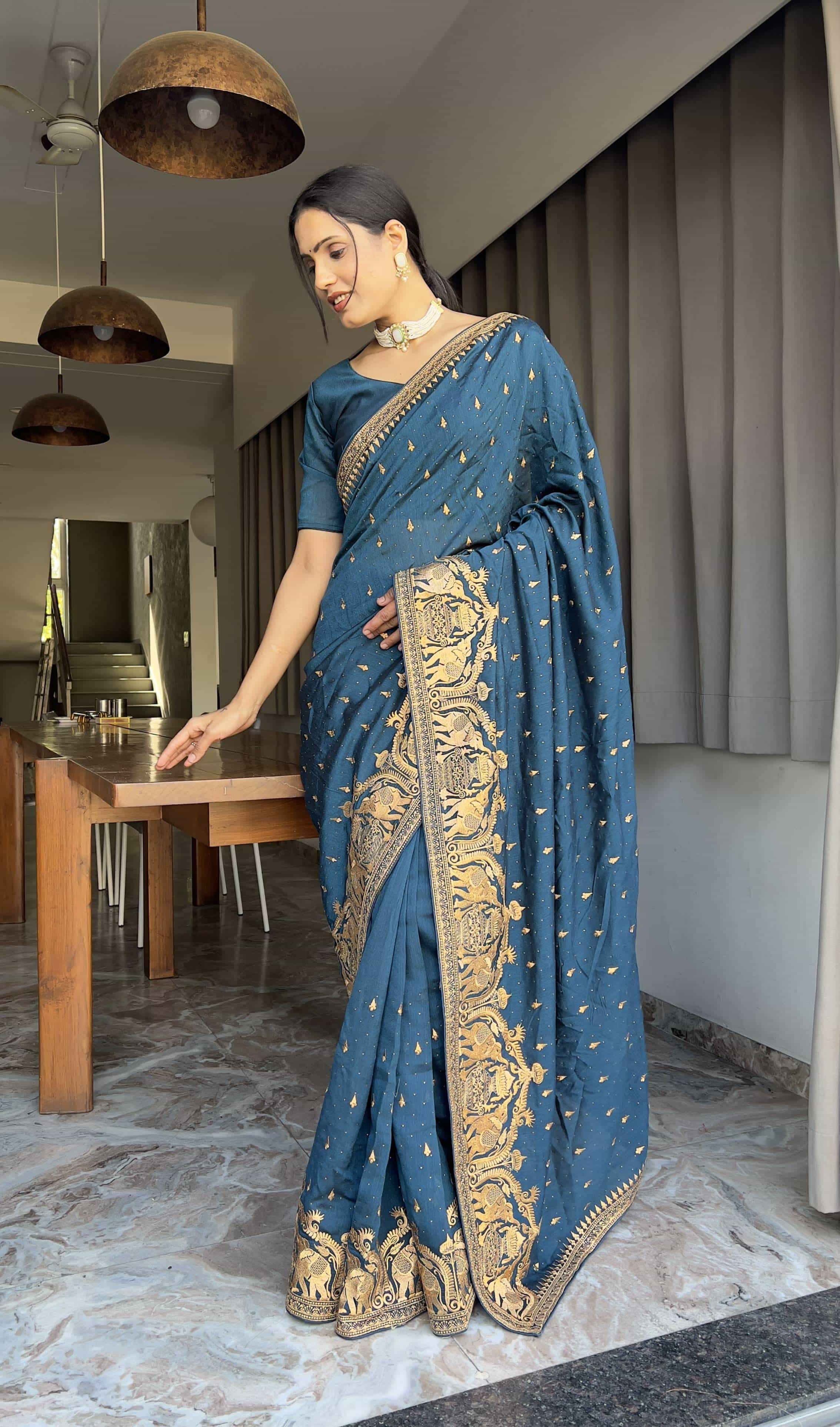Vichitra Silk Saree