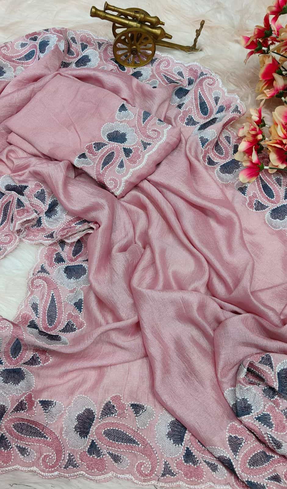 Pink Color Saree