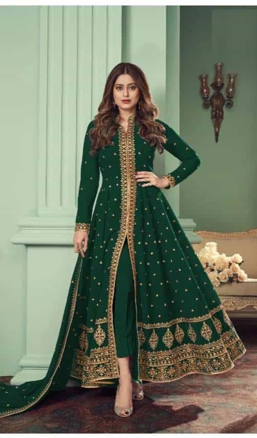 georgette anarkali suit
