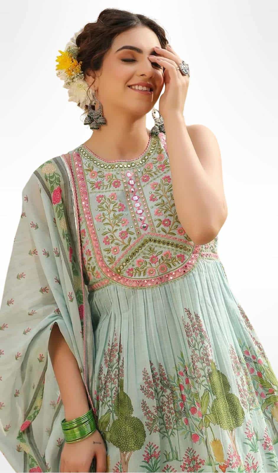  Muslin Print Sharara Suit Set