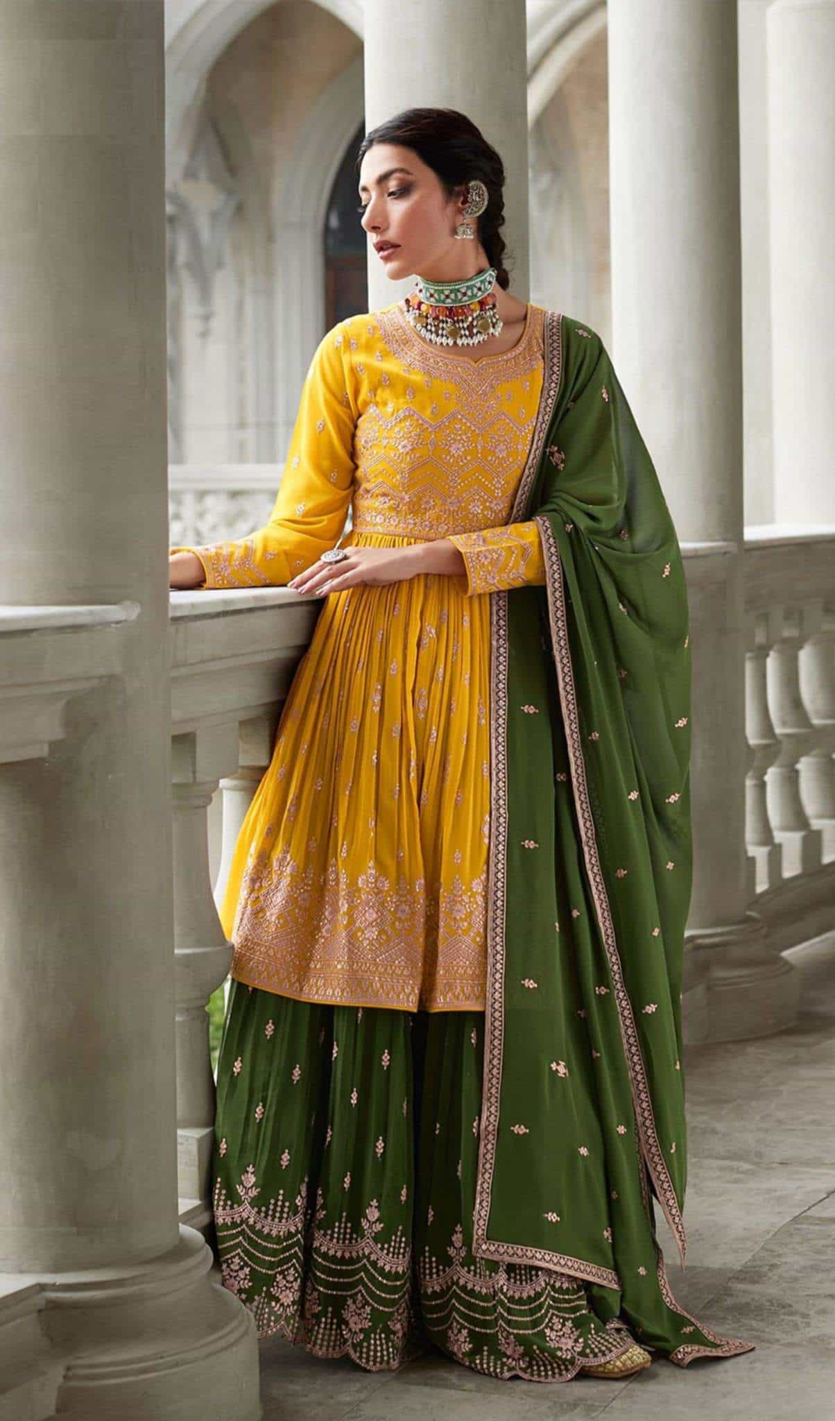 Blooming Georgette Suit Set