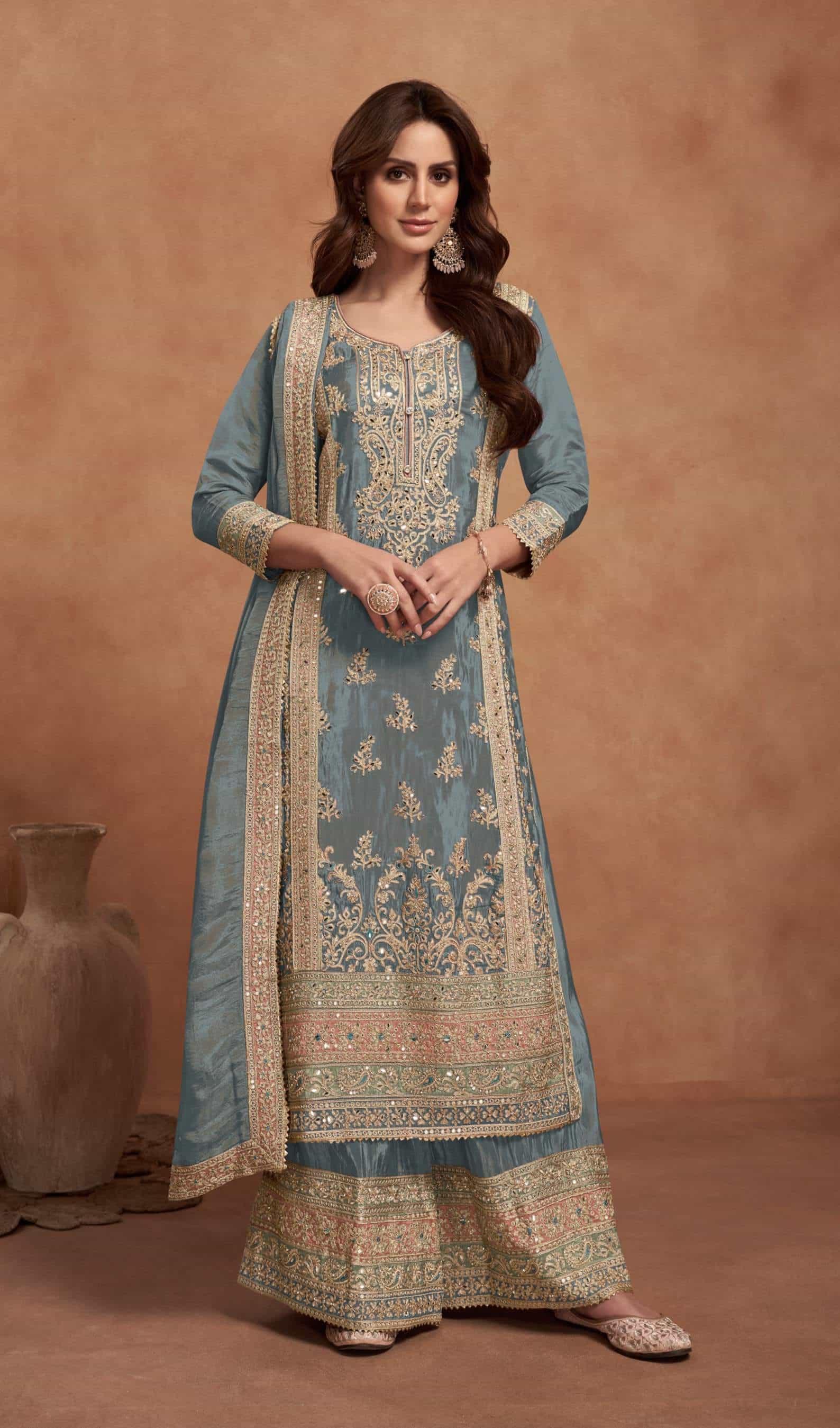 Vichitra Kurti and Sharara Set