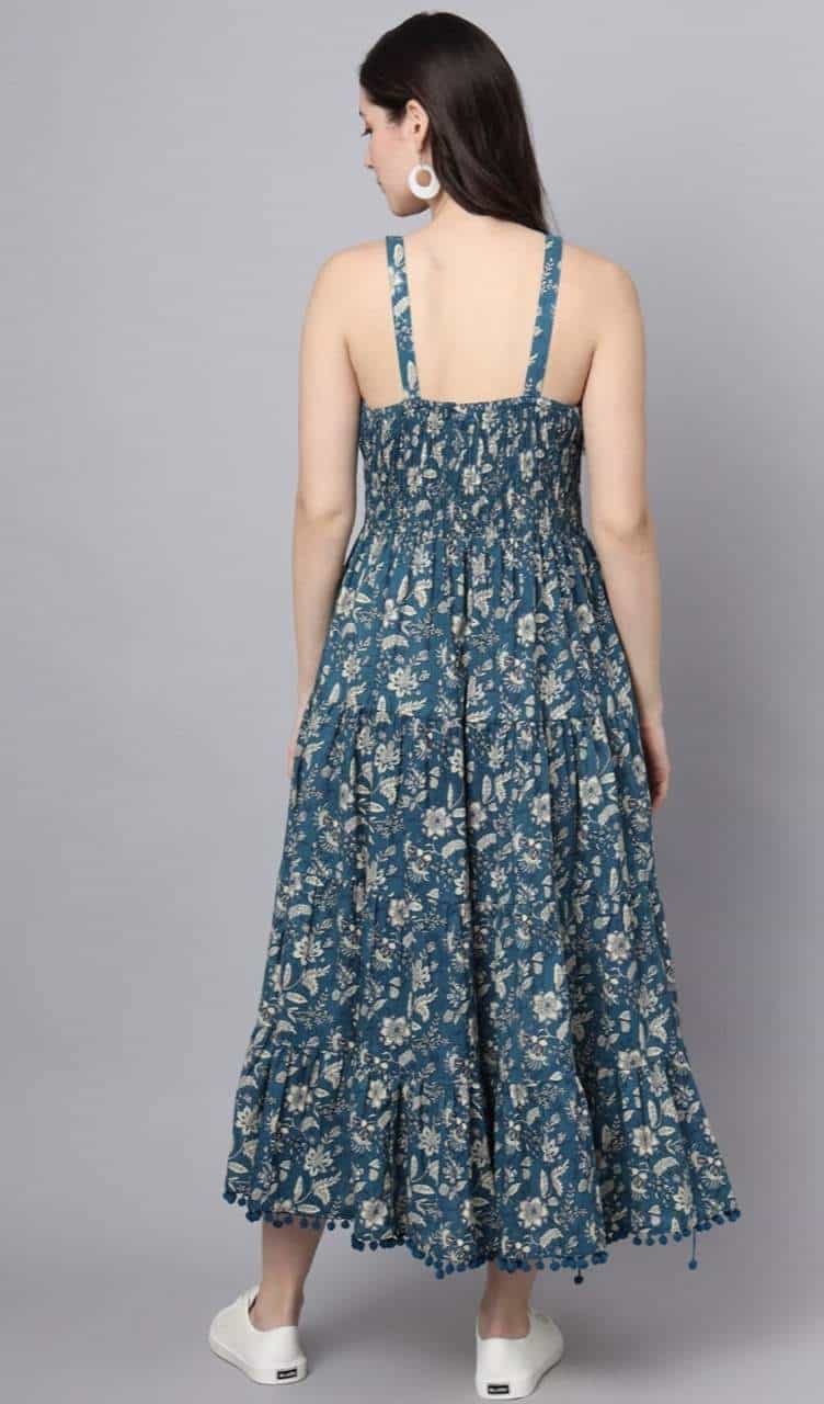 cotton midi dress for women