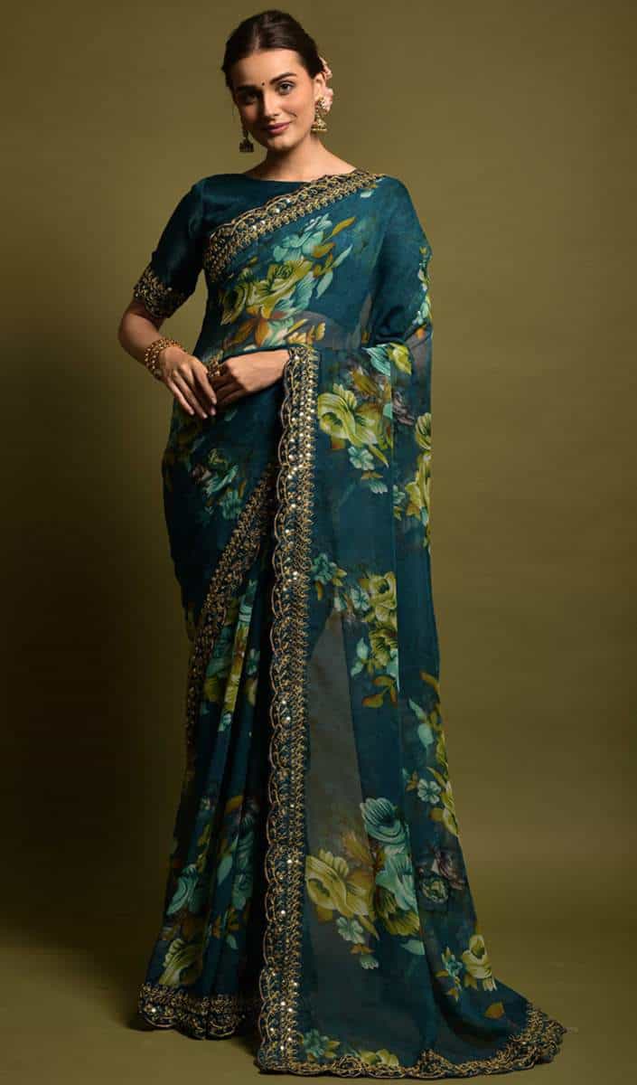 Georgette Chiffon Saree