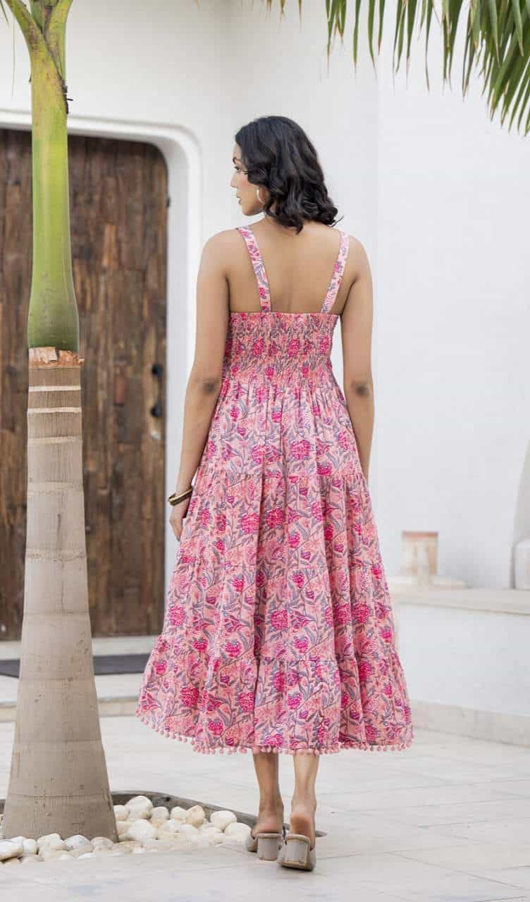 cotton empire waist dress
