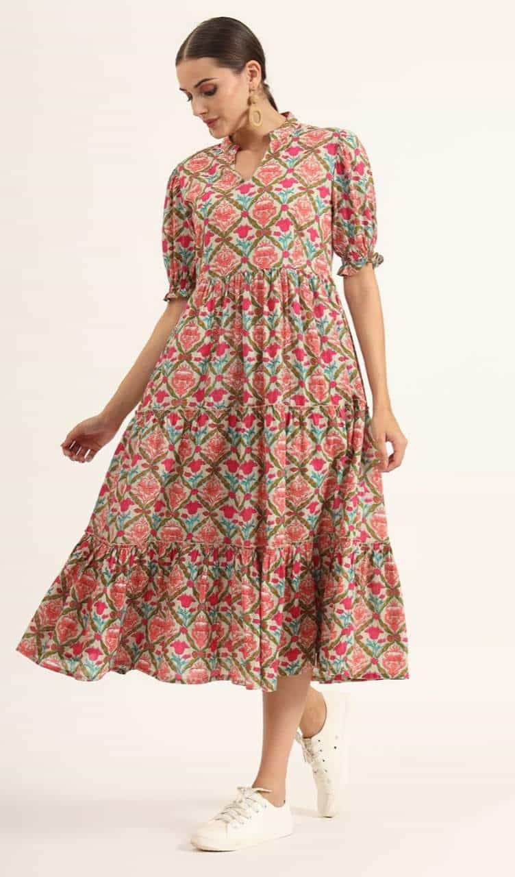 floral print cotton outfit
