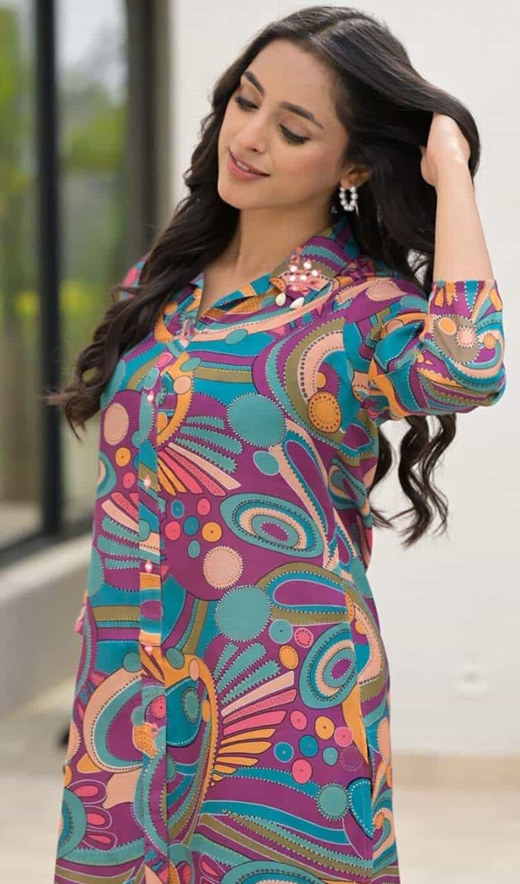 muslin shirt and trouser set