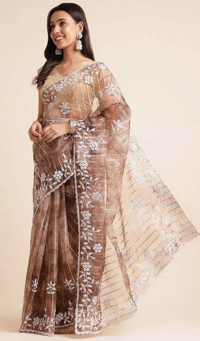 Coffee Color Saree