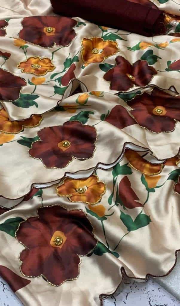 Beige Color Saree