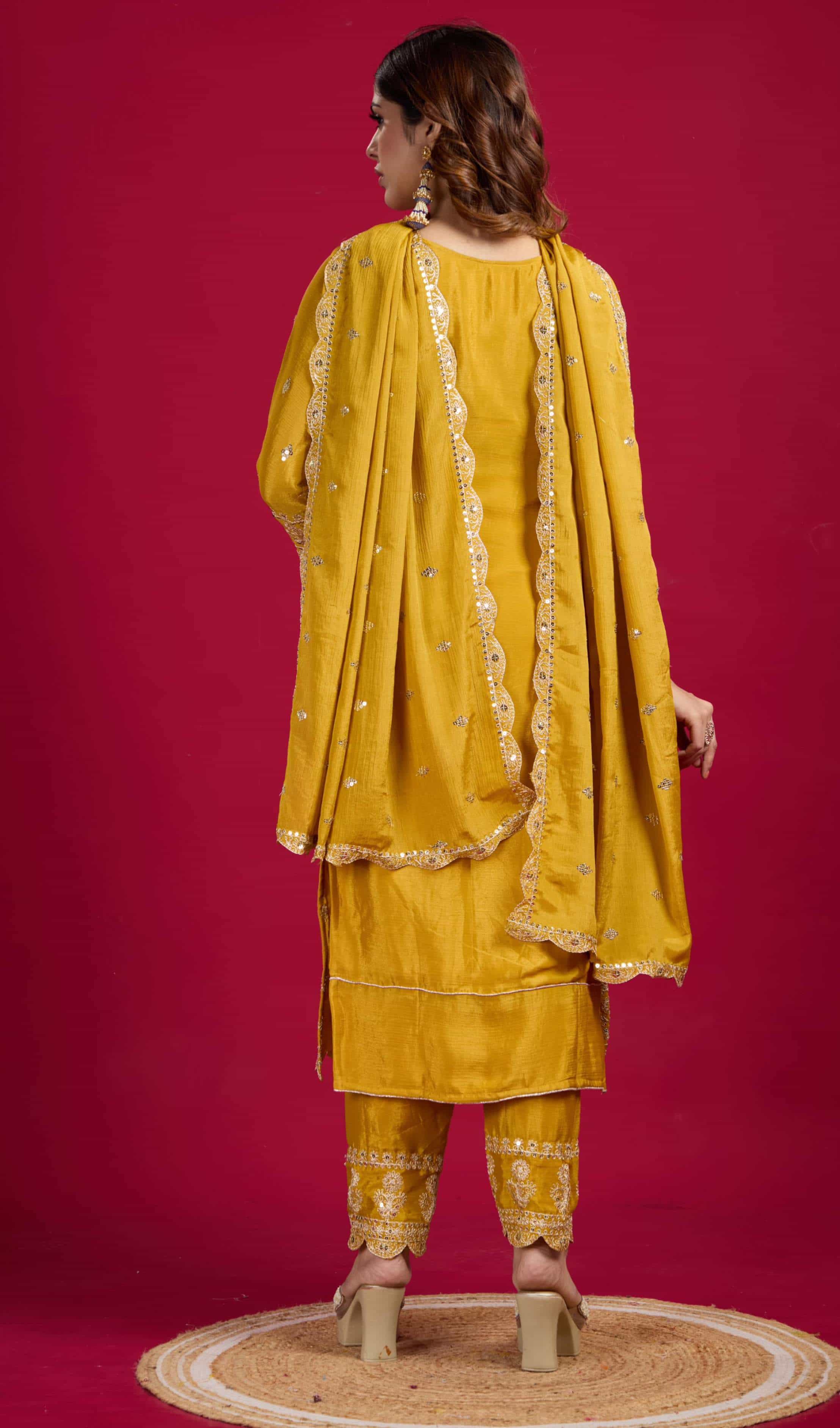 designer kurta with palazzo