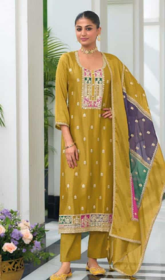 heavy chinon kurta