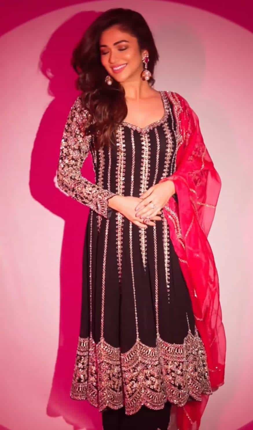 heavy georgette gown