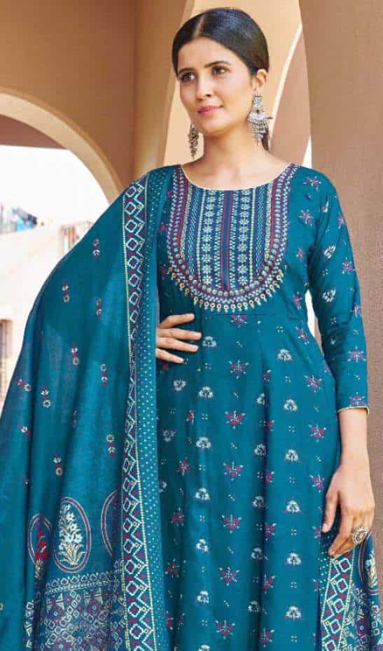 cotton dupatta with foil work