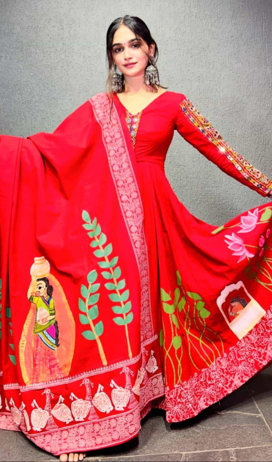kalamkari cotton gown