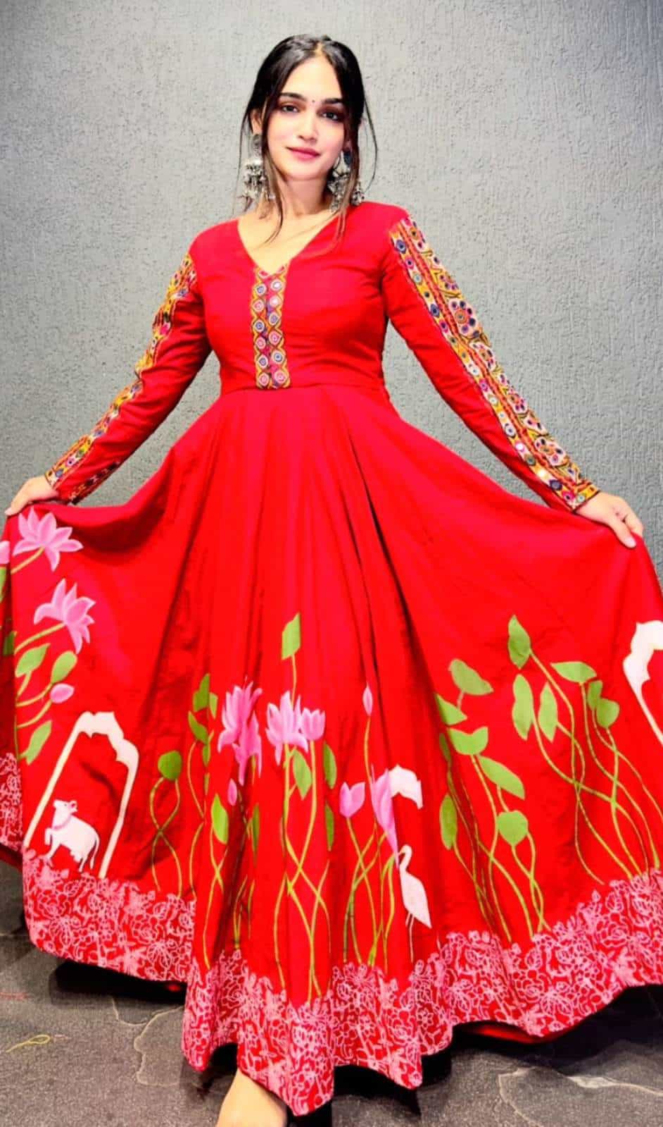 mirror work gown