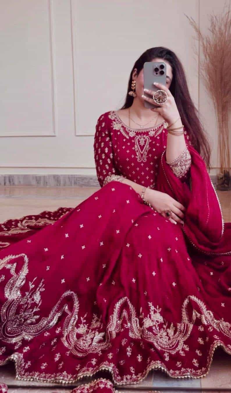 faux georgette gown