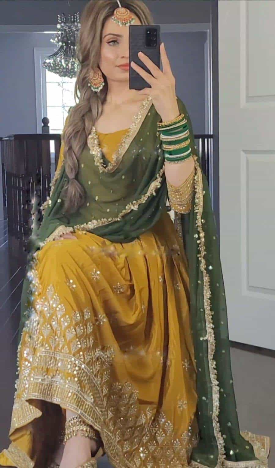 faux georgette gown