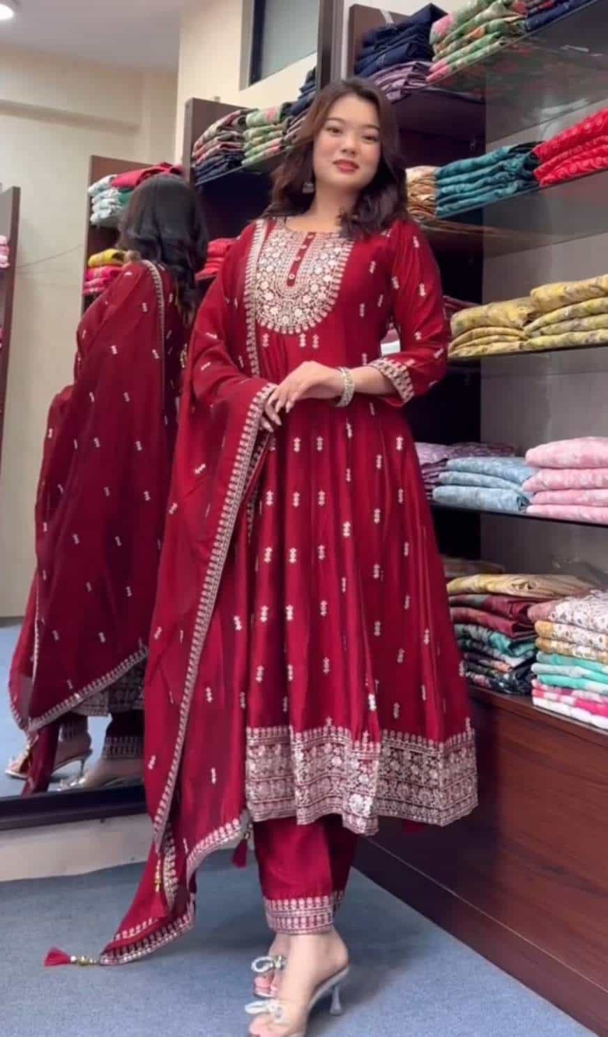 chinnon silk gown