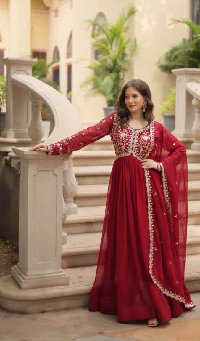 faux blooming gown
