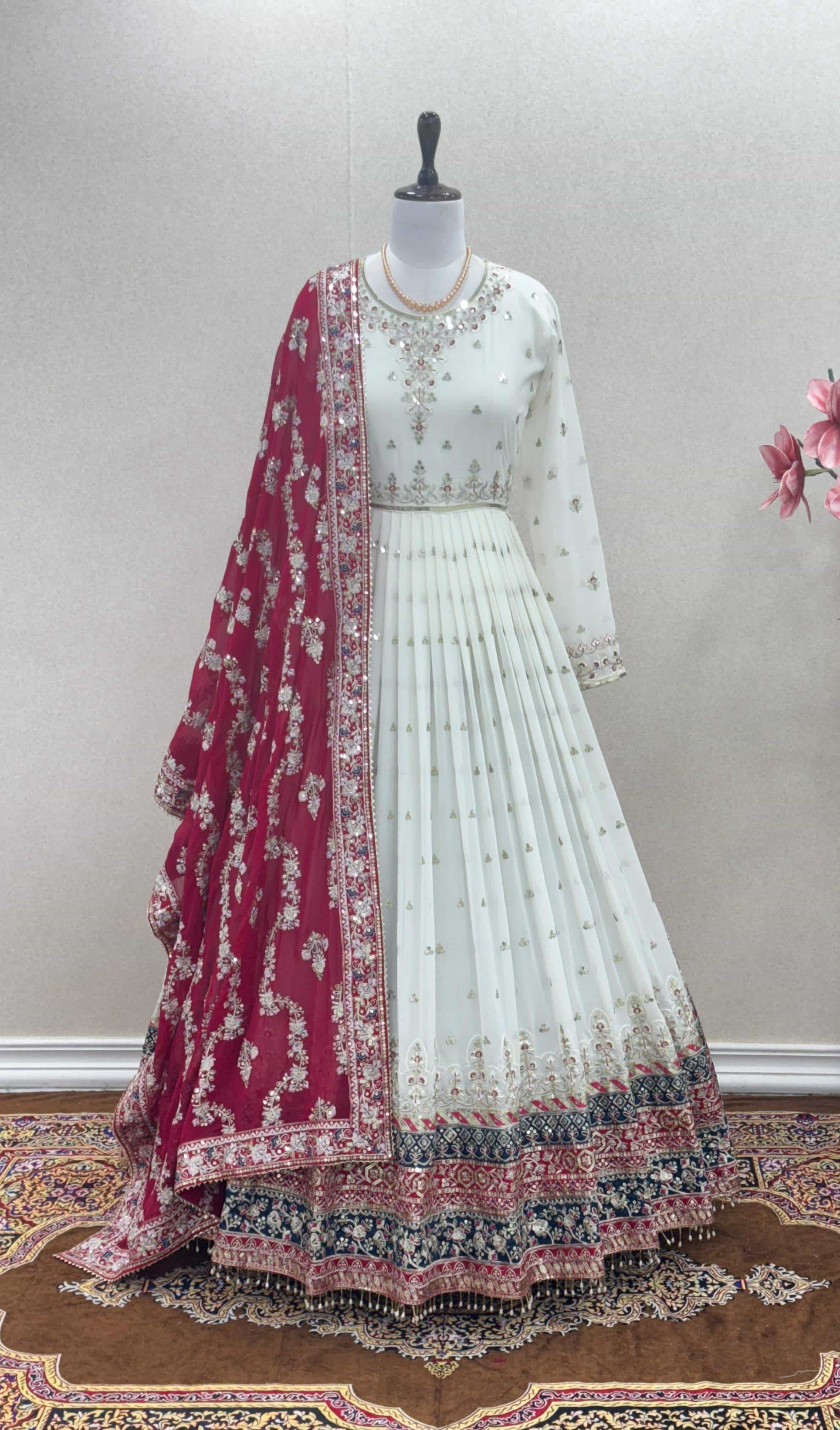 faux georgette gown
