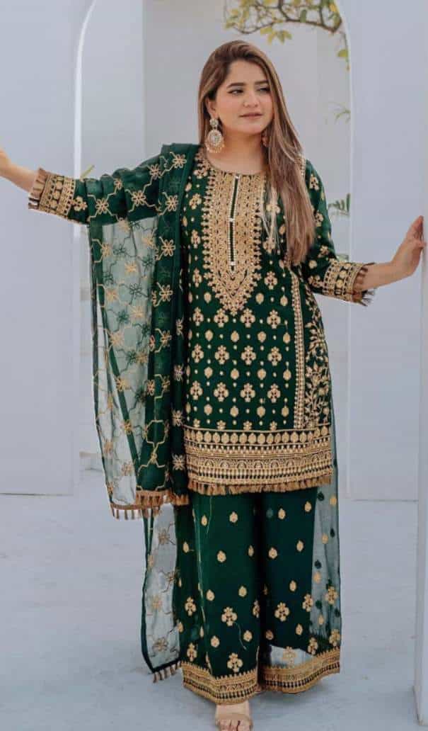 heavy georgette kurti set