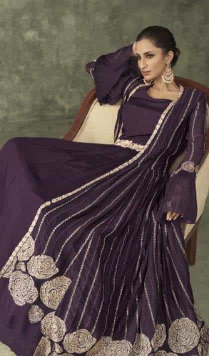 partywear gown with cancan
