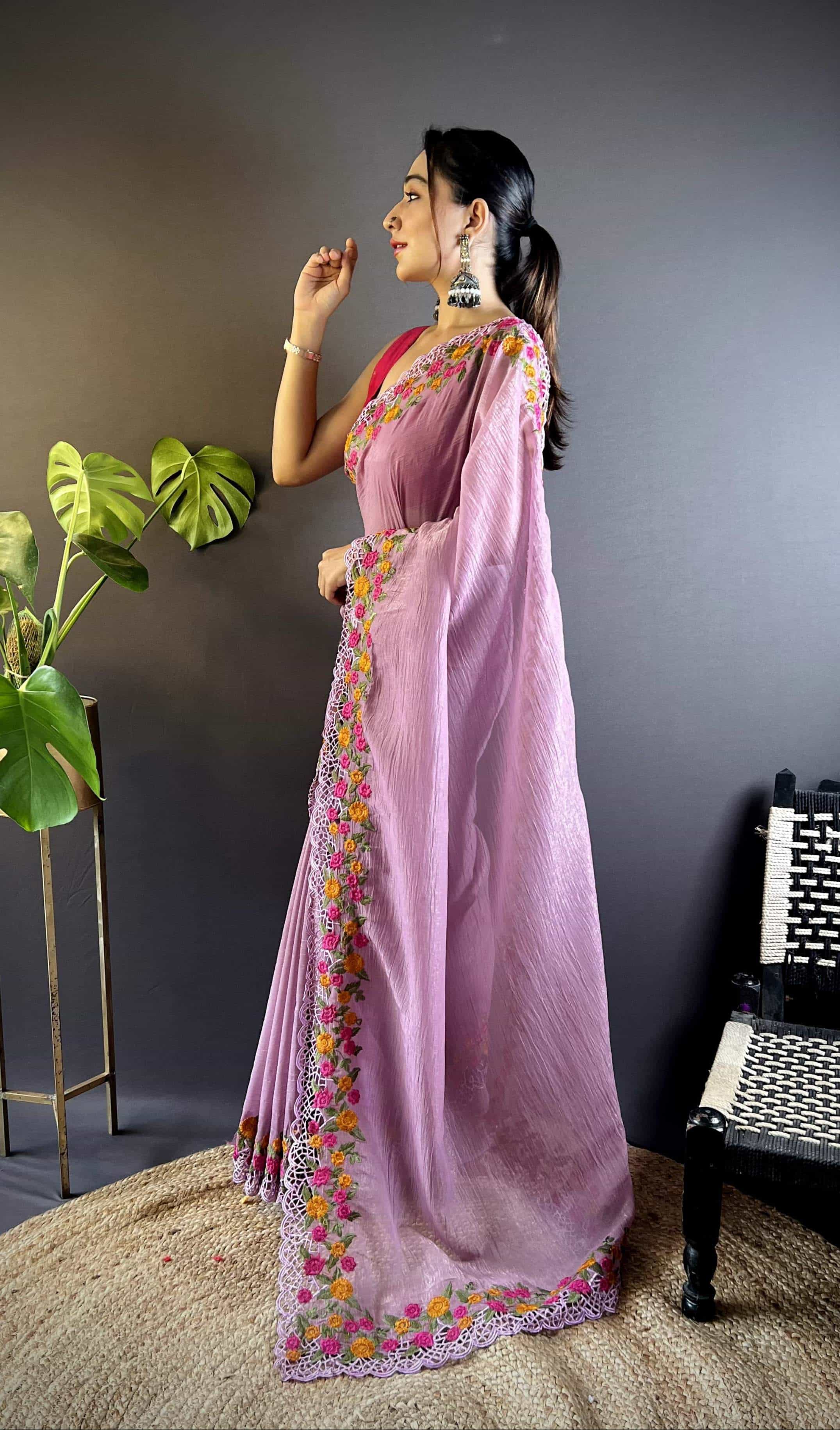 Gold Crunchy Saree