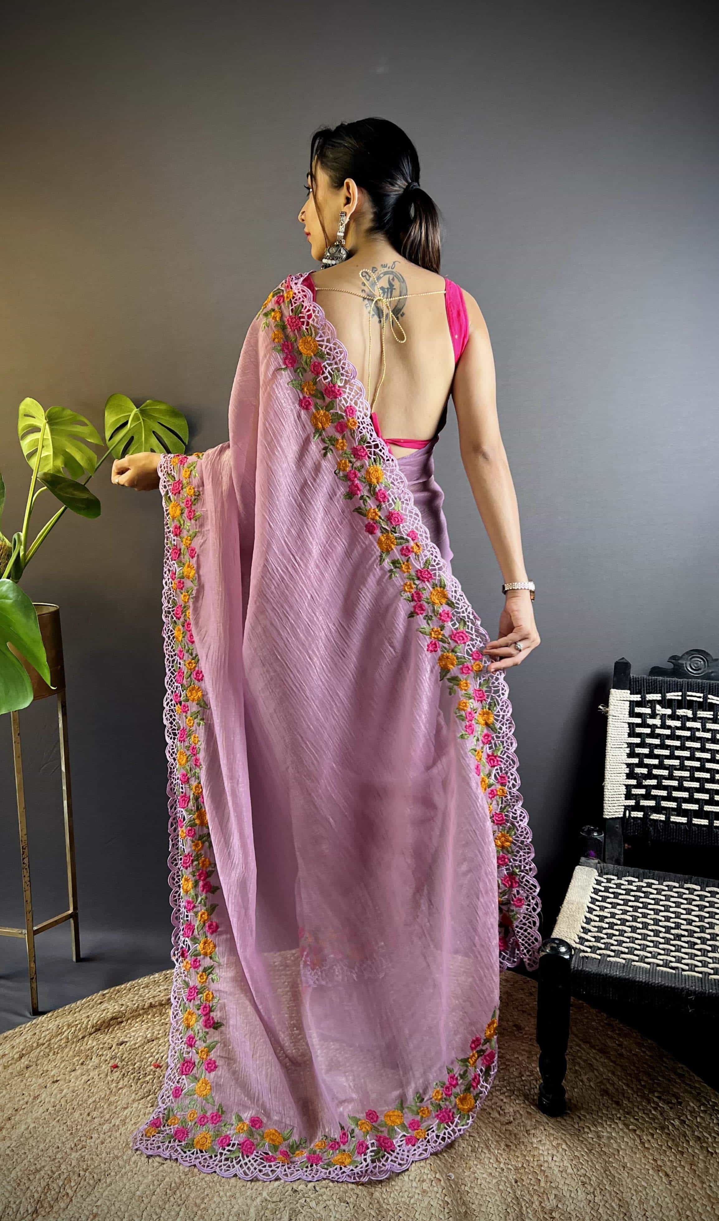 Mauve Color Saree