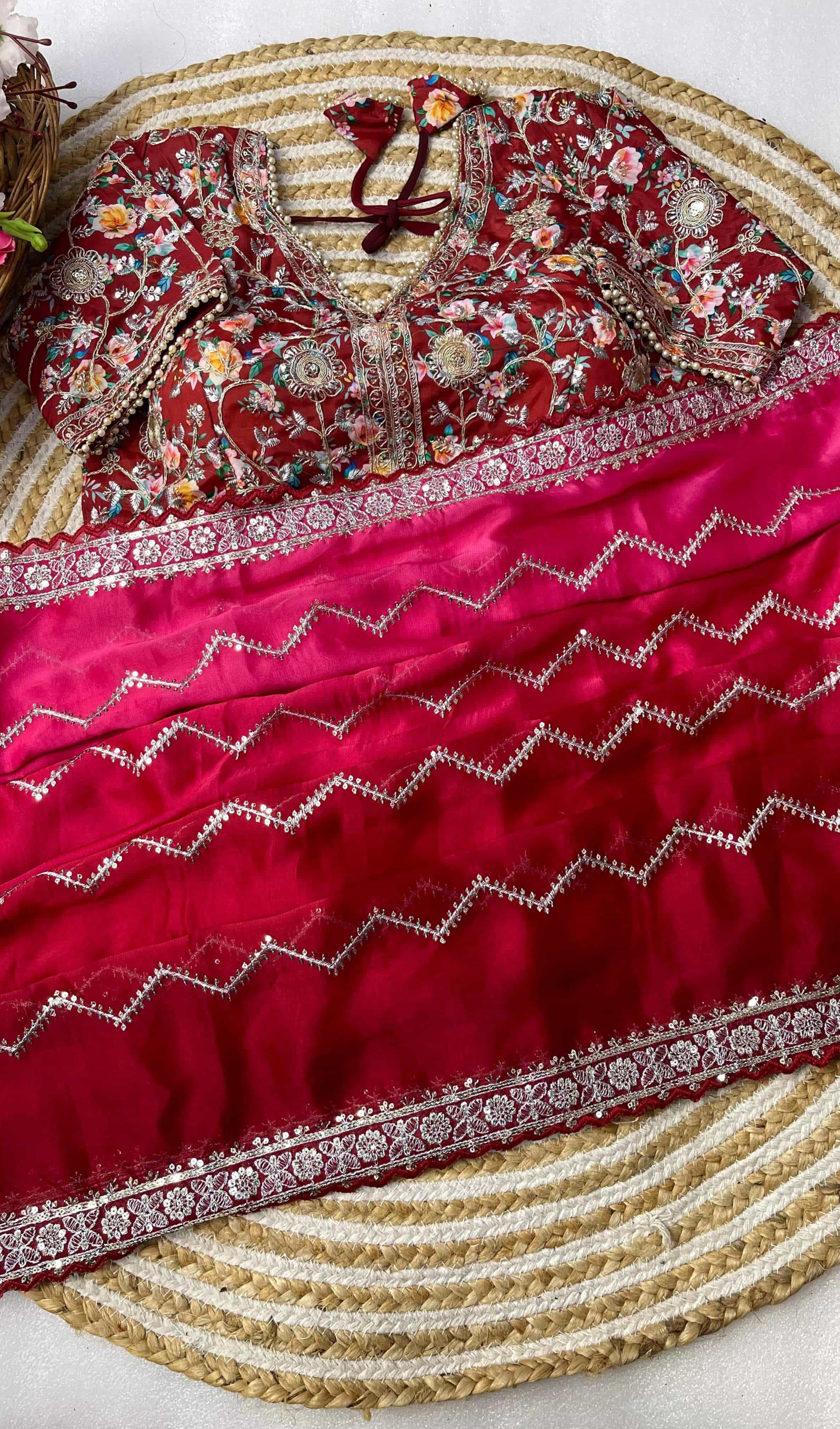 Red Color Saree