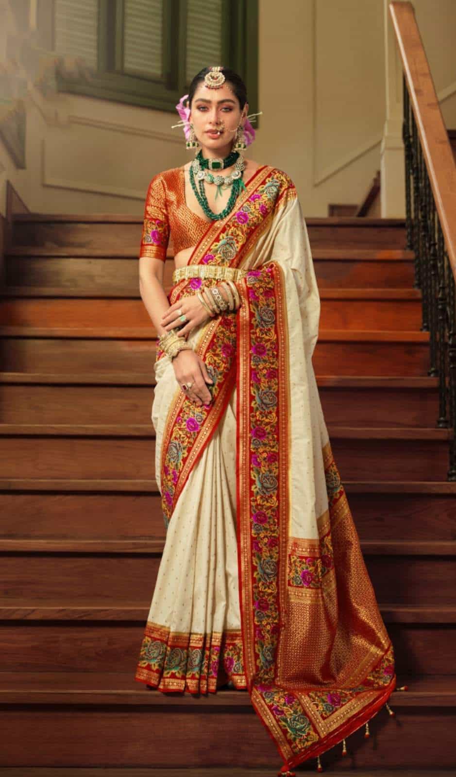 festive wear silk saree