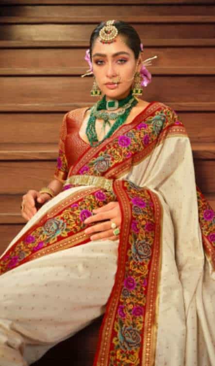 partywear banarasi saree