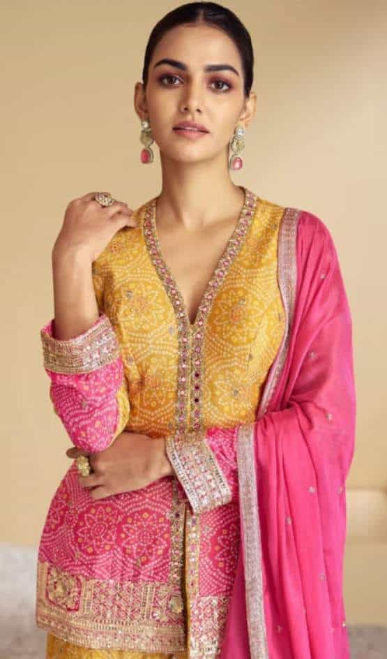 Embroidered sharara for women
